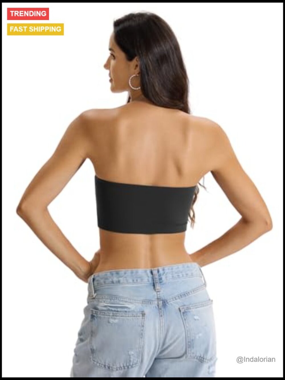 Double Lined Non-Padded Strapless Tube Top Crop Tank - Sexy Going Out - Picture 4 of 7